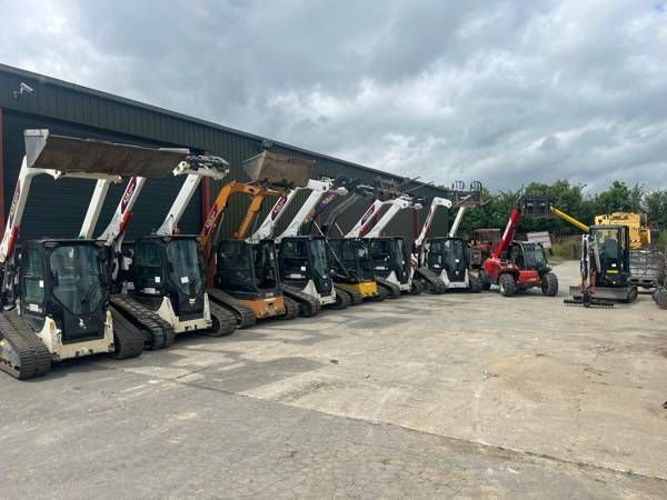 Fleet lined up under cover